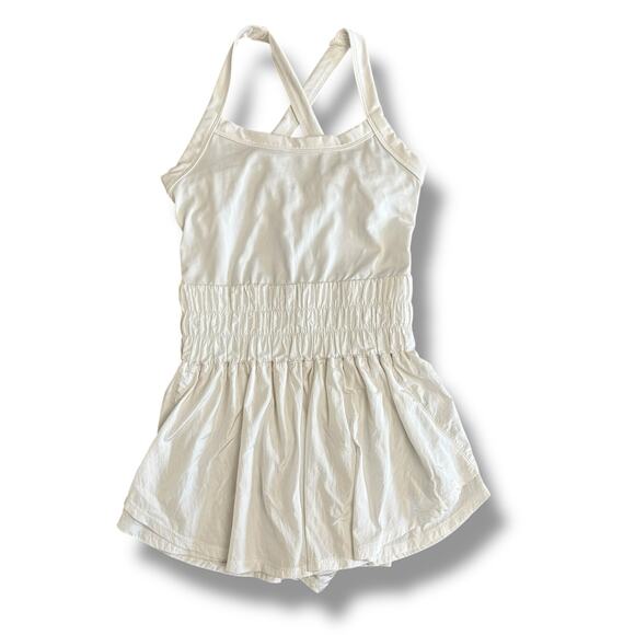 Free People Movement FP‎ Movement White Romper Small Cross Back Skirted Playsuit - Picture 1 of 11